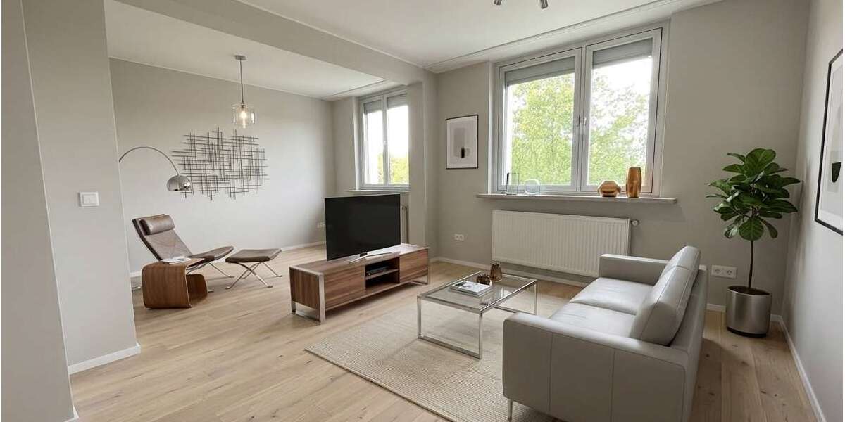 Etagenwohnung Krefeld / Linn Linn - 2 Zimmer, 51 m&sup2;, 600&euro; | Angebot:27157633
